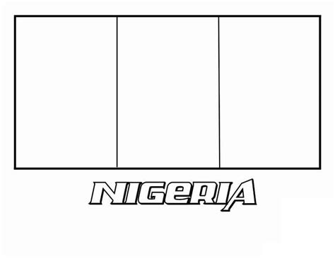 nigeria flag coloring sheet